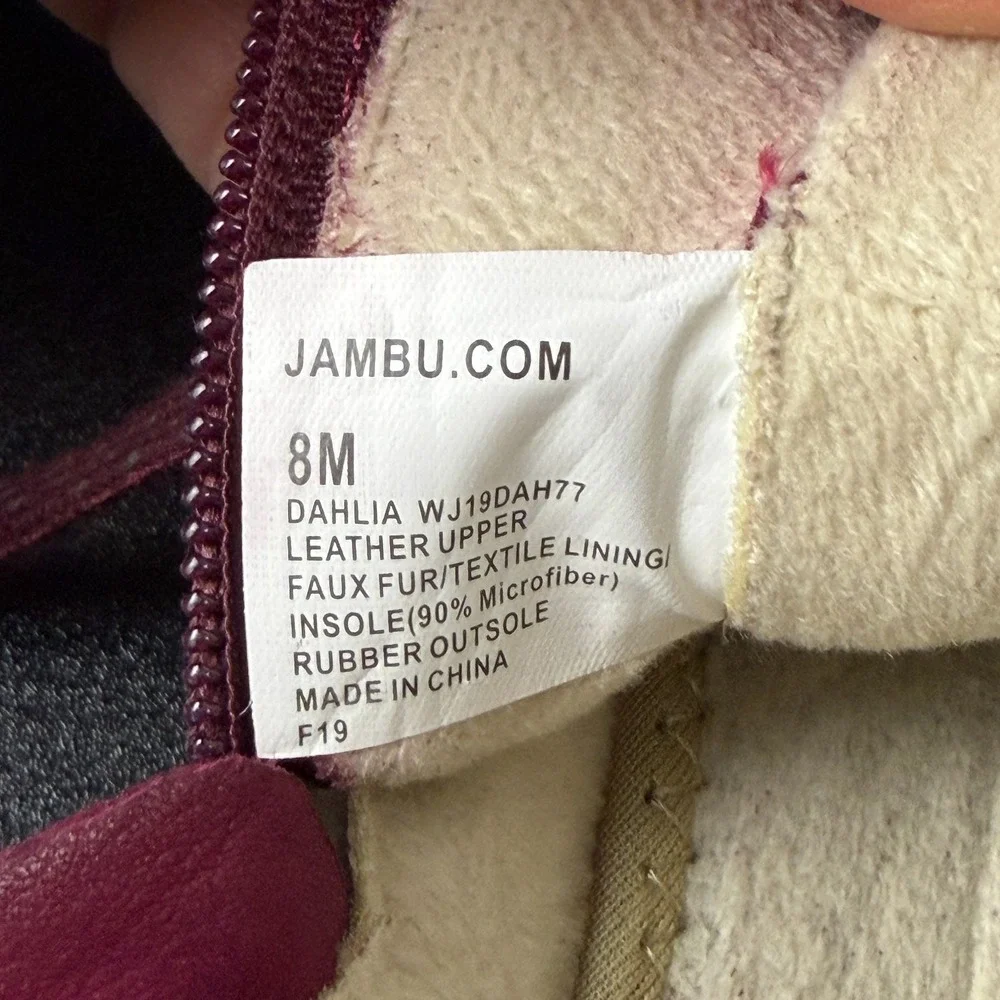 Jambu Originals Dahlia Sneakers Womens 8M Burgundy Suede Mesh Lace-Up Shoes